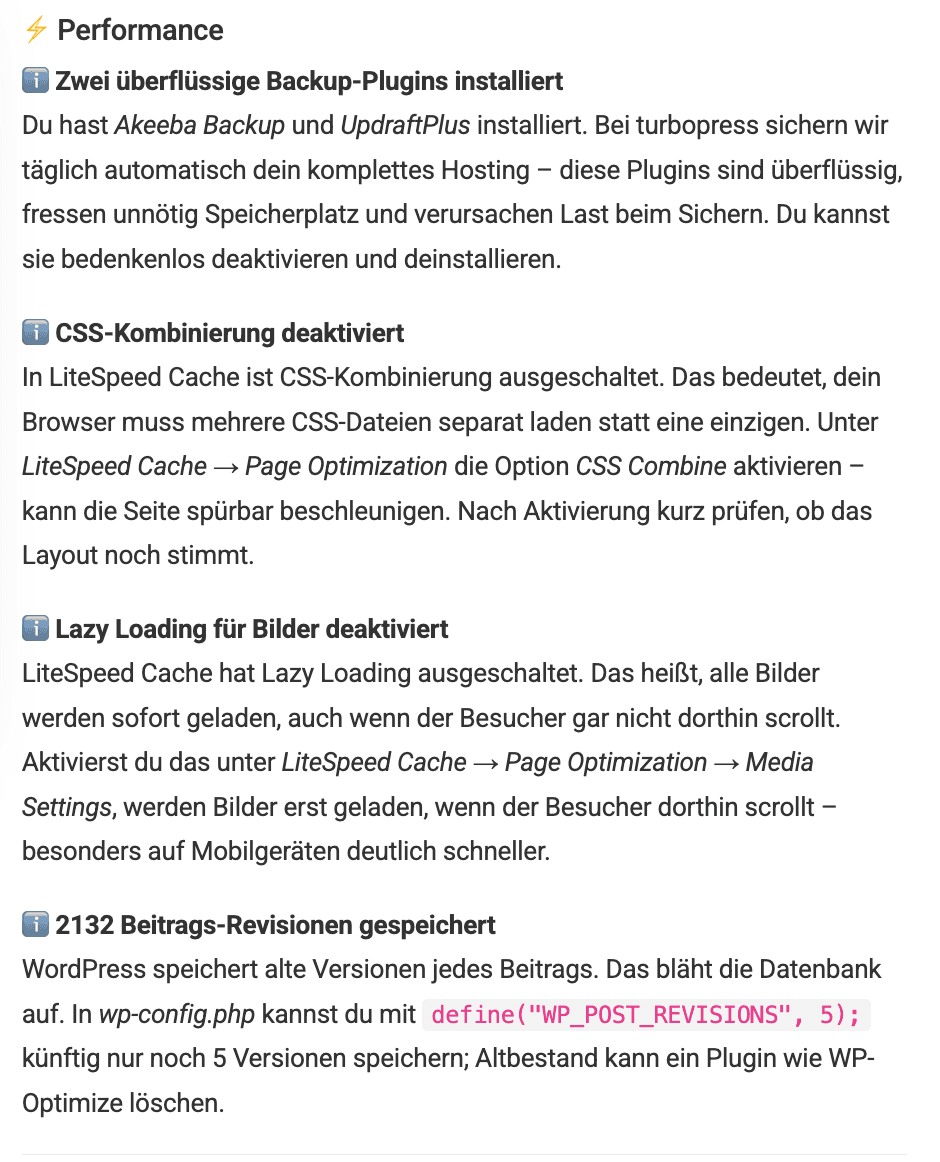 Performance-Analyse