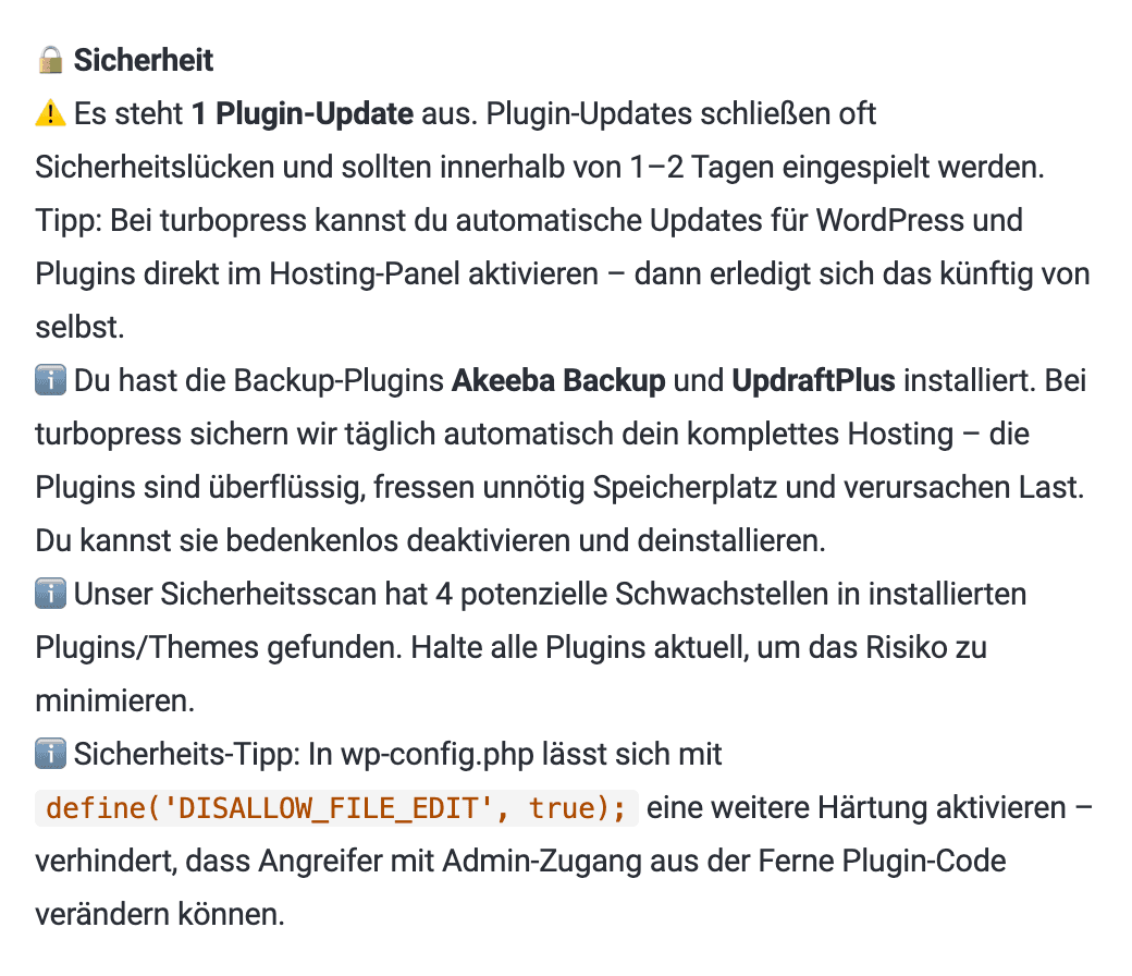 Sicherheits-Analyse